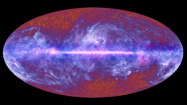 The ESA's Planck Satellite provides us with the best data so far on the Cosmic Microwave Background.