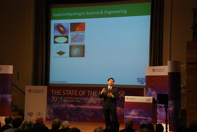 Dr. Eng Lim Goh, CTO of SGI, introduces Professor Saul Perlmutter