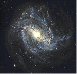 The spiral galaxy M83 is believed to be similar in size and shape to the Milky Way 