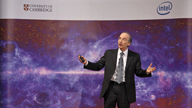 Professor Saul Perlmutter, Nobel Laureate in Physics for 2011, speaks at The State of the Universe symposium (Sir Cam)
