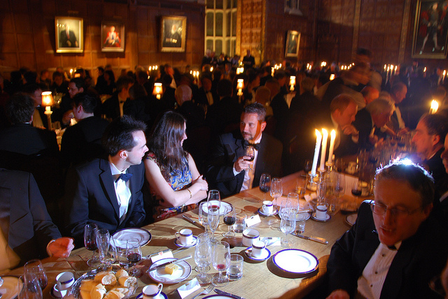 Private birthday dinner at Trinity College in honour of Stephen Hawking